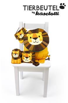 Preview: Tierbeutel Löwe by Käselotti Panel ca. 80cm 